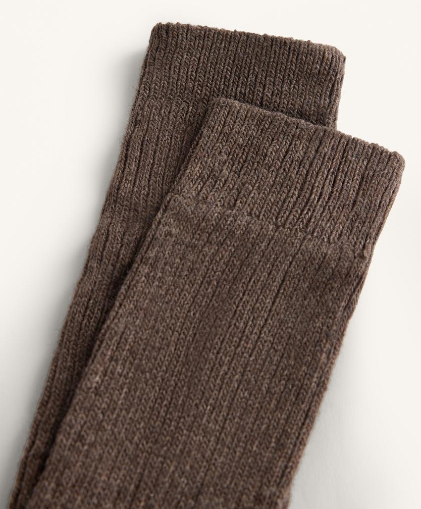 Длинные носки из 18% кашемира и 13% шерсти