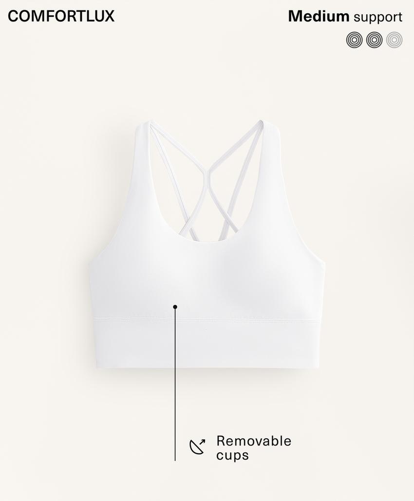 Спортивный топ с чашечками comfortlux средней поддержки