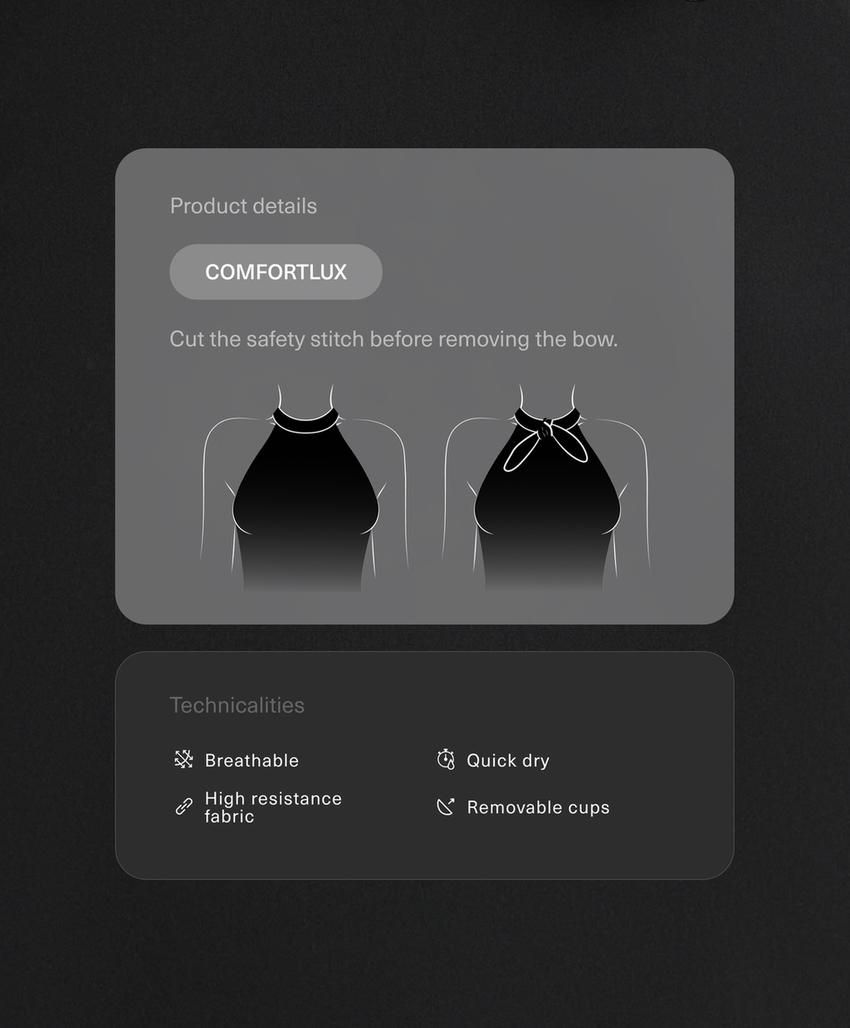 Топ с бантом на шее comfortlux