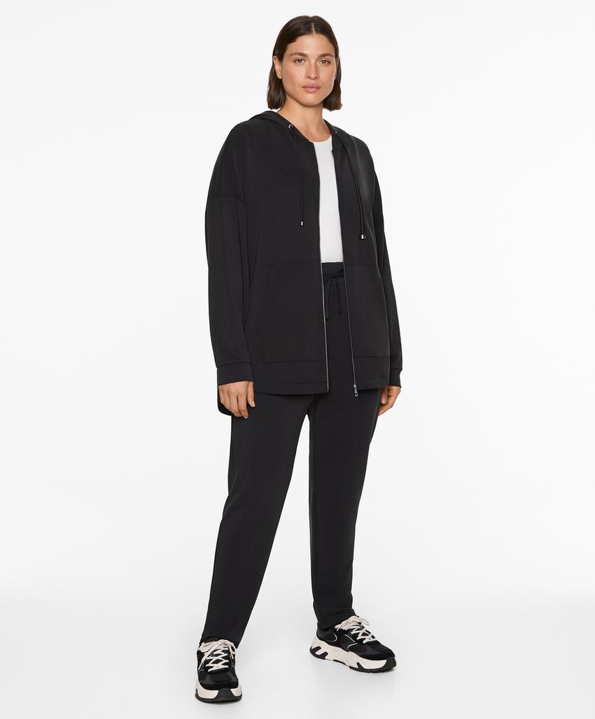 Длинный пальто из мягкого молочайа