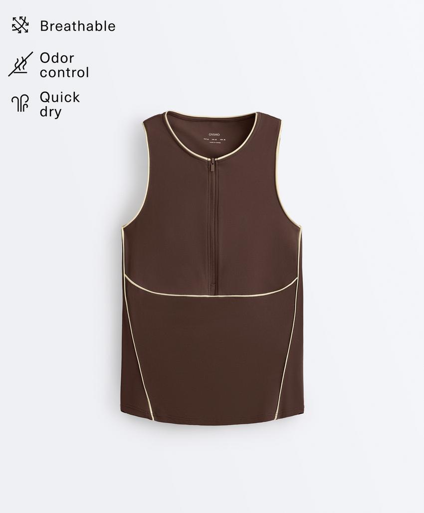 Удобный топ без рукавов с окантовкой comfortlux