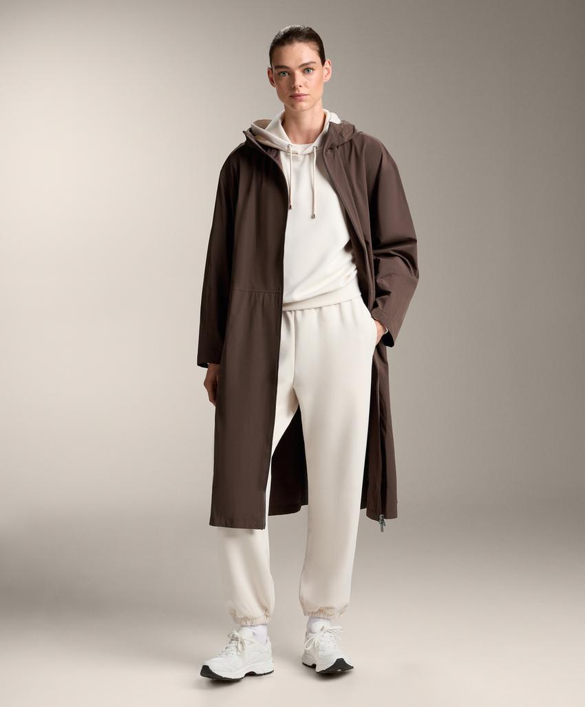 Худи прямого кроя из мягкого модала