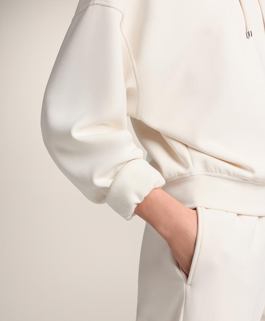 Худи прямого кроя из мягкого модала