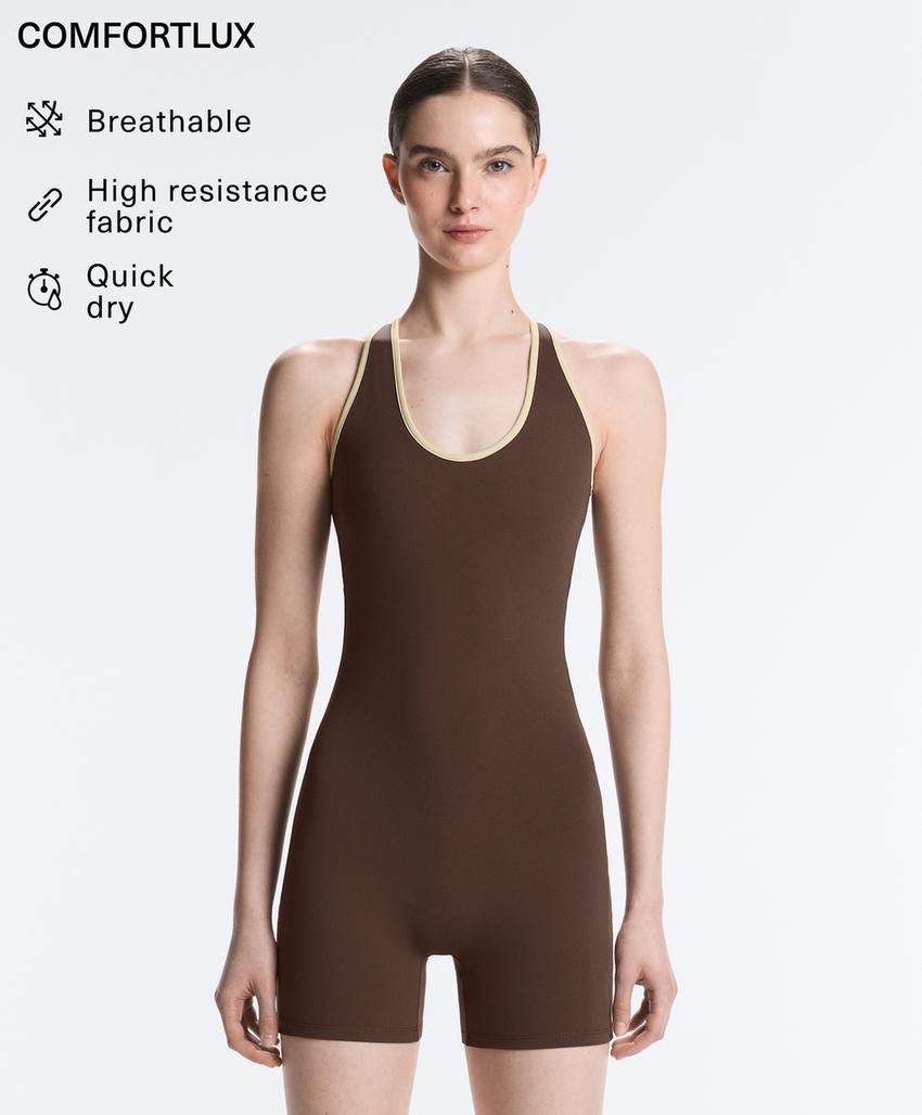 Комбинезон comfortlux короткий с контрастными вставками