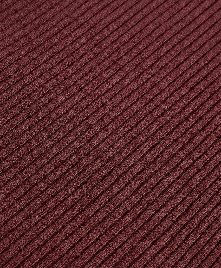 Брюки из ребристого трикотажа с широкими штанинами