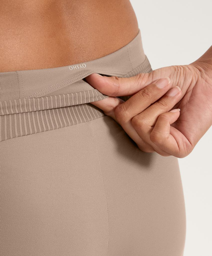 Леггинсы высокой посадки до щиколотки из ребристого материала comfortlux