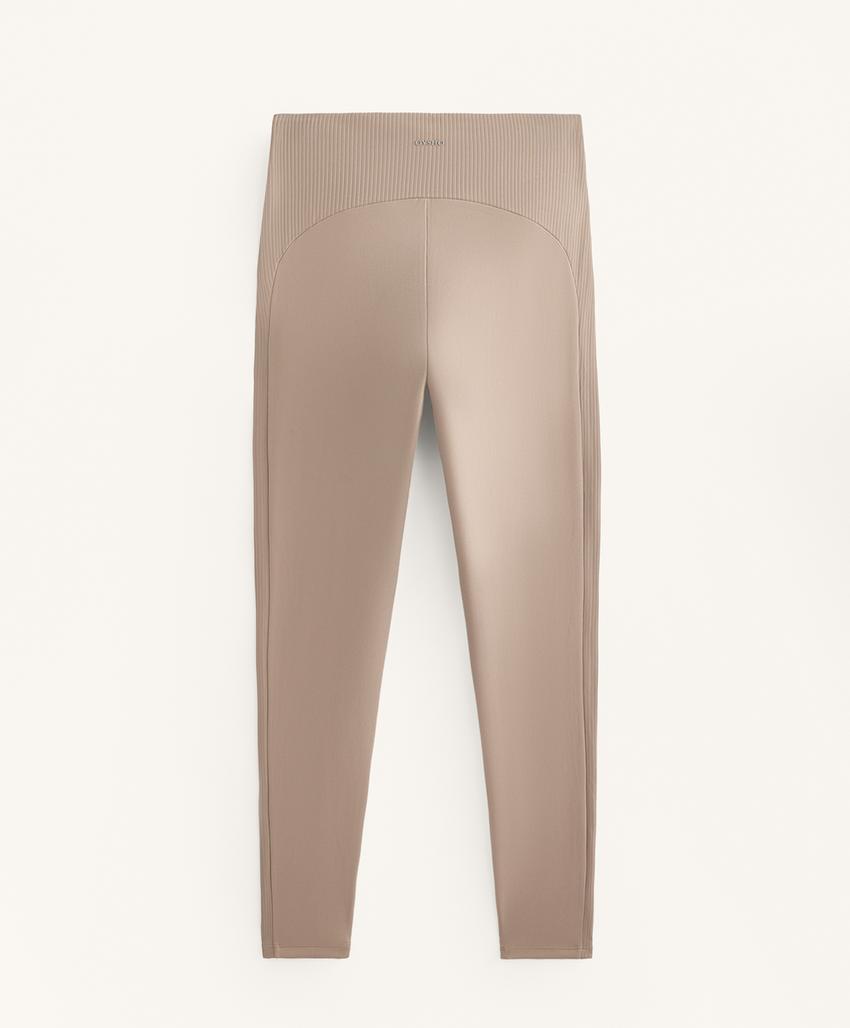 Леггинсы высокой посадки до щиколотки из ребристого материала comfortlux