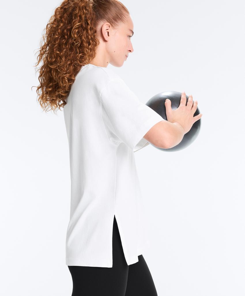 Футболка с короткими рукавами из хлопкового смеси