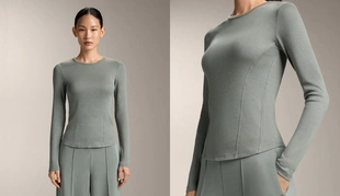 Футболка RIB с длинными рукавами, хлопком и модалом- Заказать в России