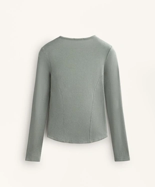 Футболка RIB с длинными рукавами, хлопком и модалом- Заказать в России