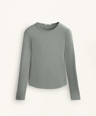 Футболка RIB с длинными рукавами, хлопком и модалом- Заказать в России