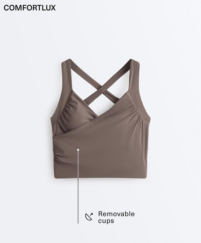 Топ-майка Comfortlux с перекрестными деталями