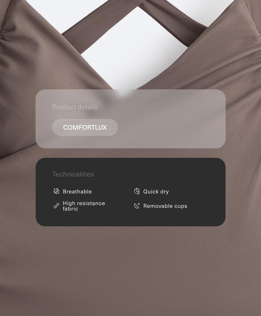 Топ-майка Comfortlux с перекрестными деталями