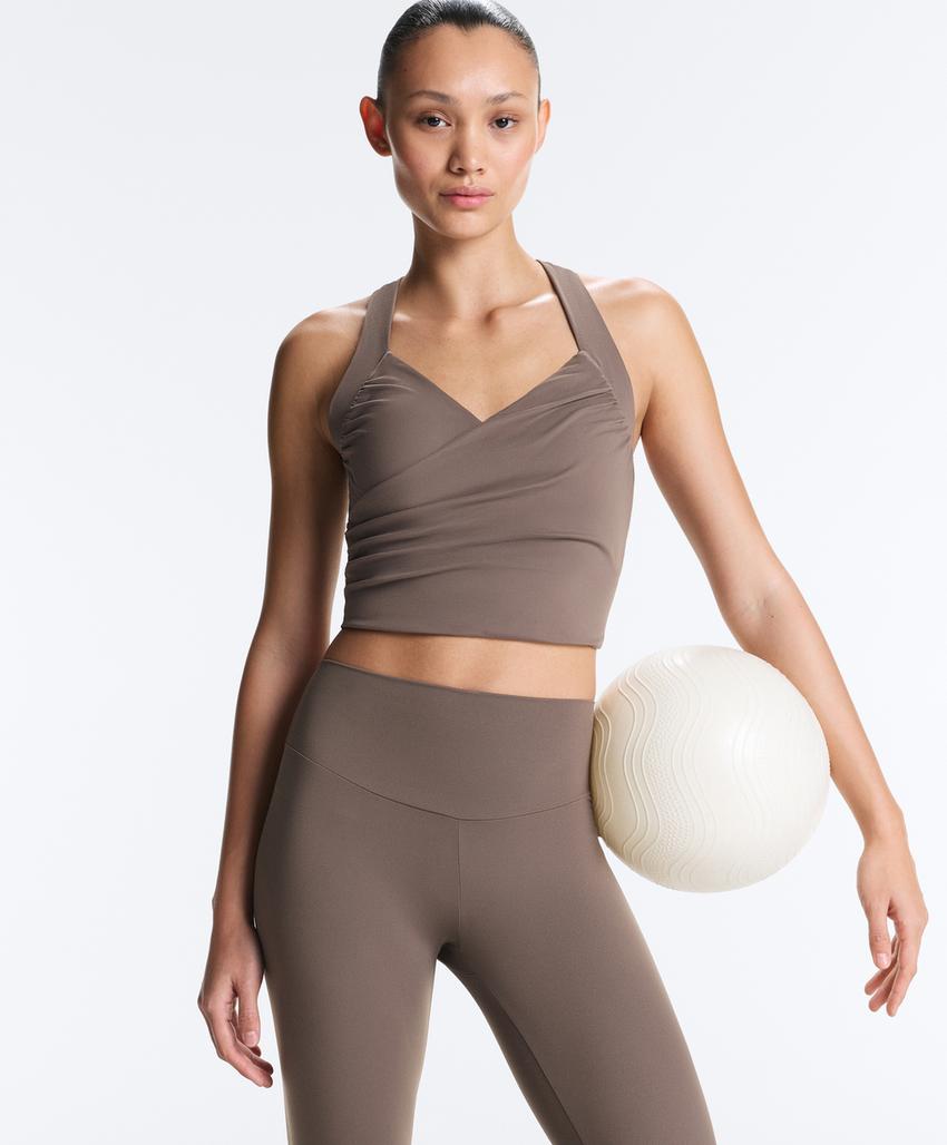 Топ-майка Comfortlux с перекрестными деталями