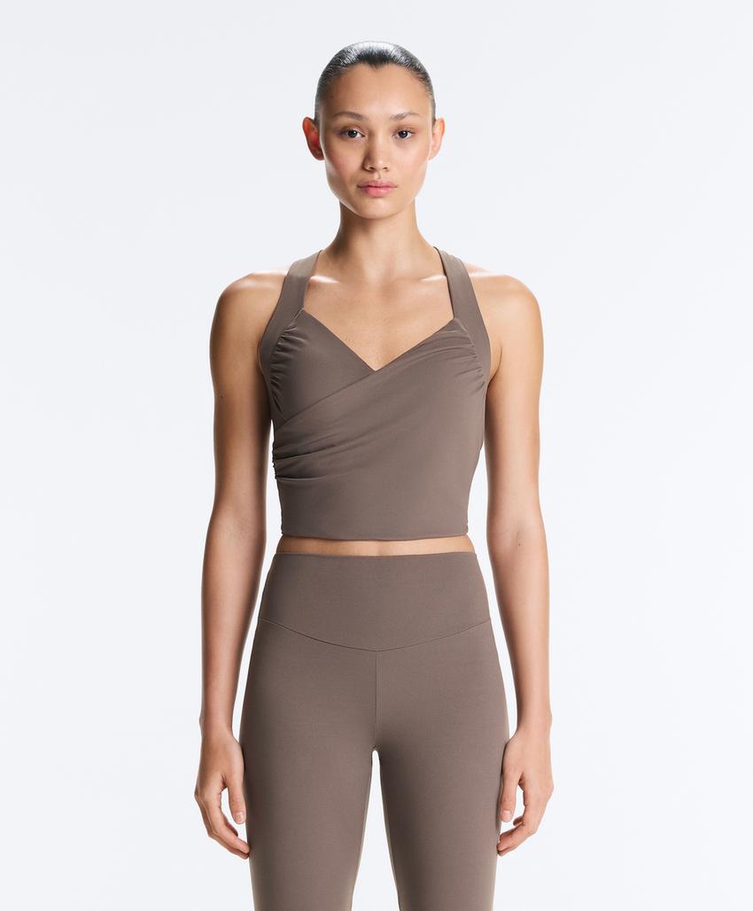 Топ-майка Comfortlux с перекрестными деталями