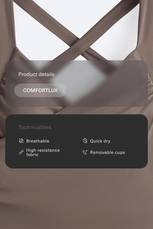 Топ-майка COMFORTLUX с перекрестными деталями- Заказать в России