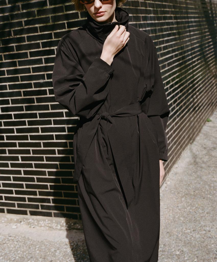 Длинный экстра легкий пуховик с водонепроницаемой тканью 10k