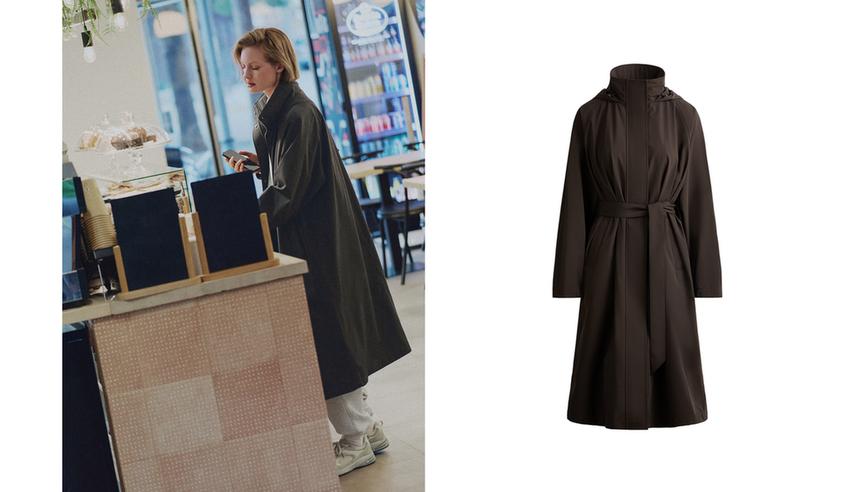 Длинный экстра легкий пуховик с водонепроницаемой тканью 10k