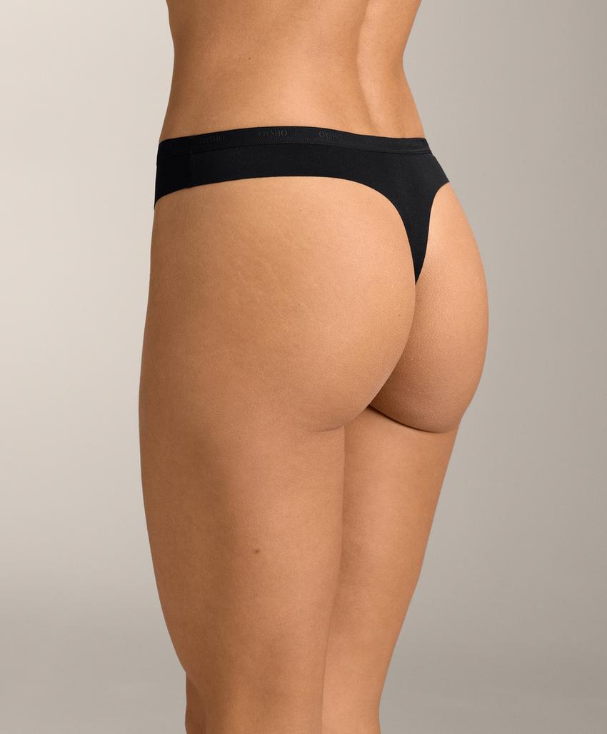 Трусы-стринги с логотипом из смеси полиамида