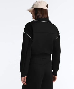 Куртка с эффектом неопрена и Piping- Заказать в России