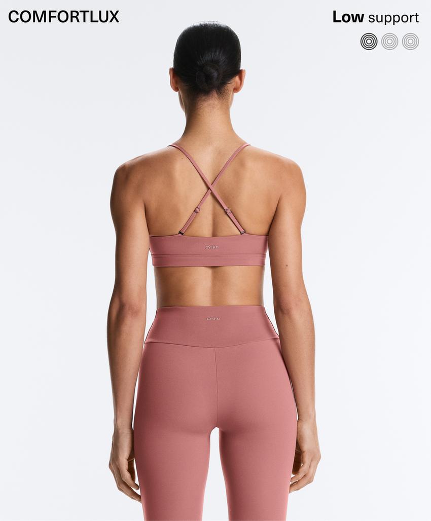 Спортивный топ с перекрестными лямками для легкой поддержки comfortlux