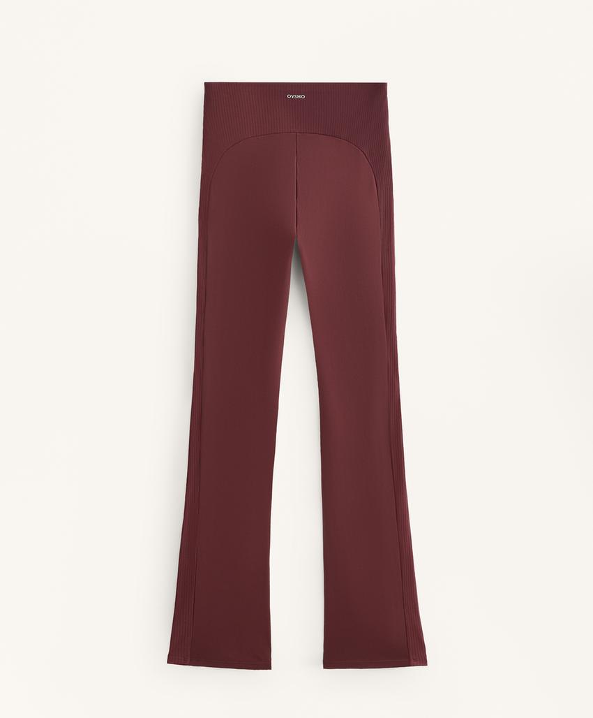 Брюки с высокой посадкой и широкими штанинами из ткани comfortlux