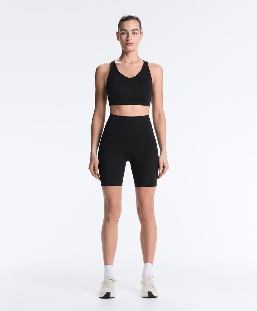 Лосины для велосипеда с высокой посадкой и карманами 20 см