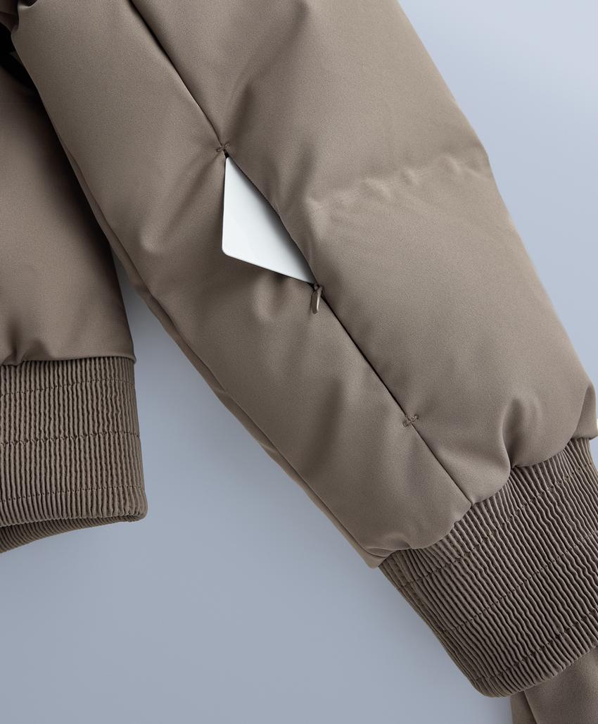 Пуховик minardi piume ski, водонепроницаемый, 80% пуха и 20% перьев