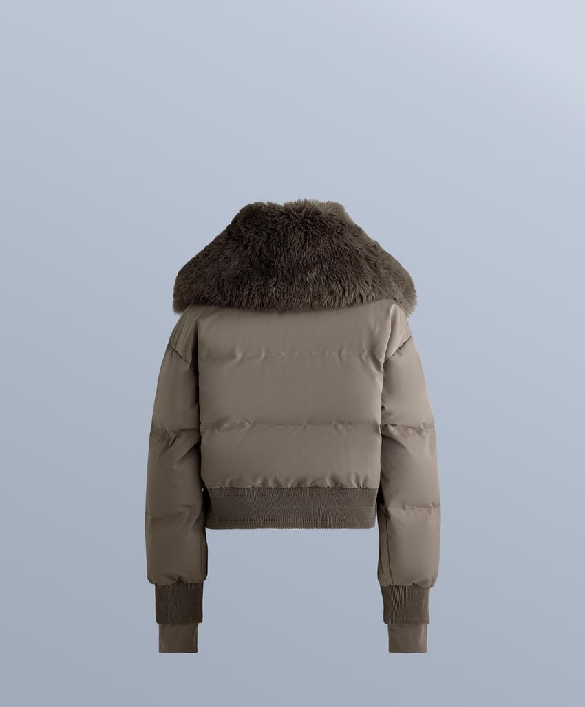 Пуховик minardi piume ski, водонепроницаемый, 80% пуха и 20% перьев