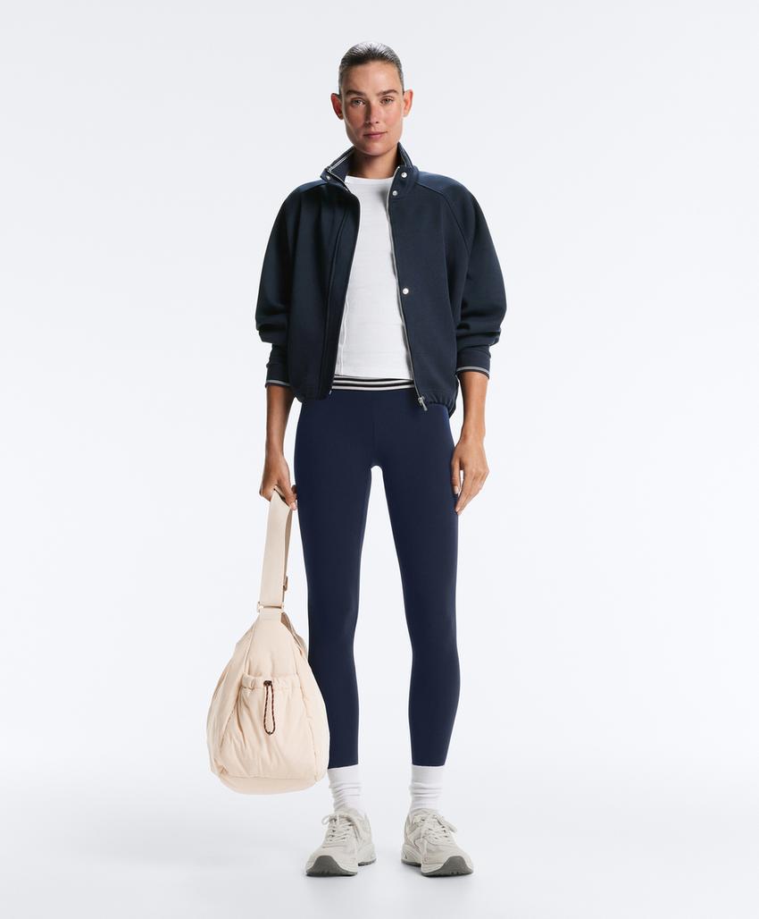 Пике-куртка с хлопковой контрастной окантовкой