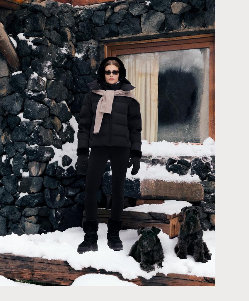 Лосины высокой посадки длиной до щиколотки с супер-дополнительным теплом 70 см