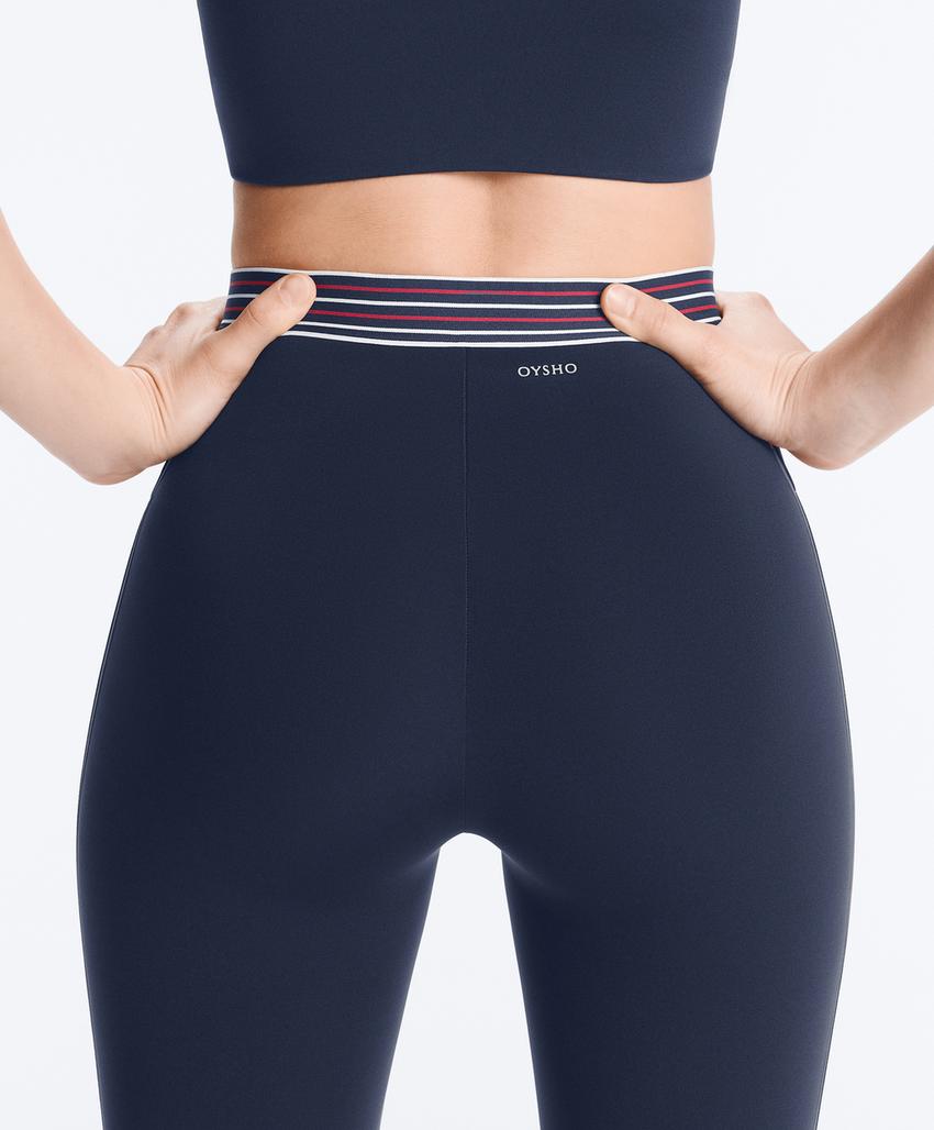 Леггинсы до щиколотки с высокой посадкой и компрессией на ядро 65 см