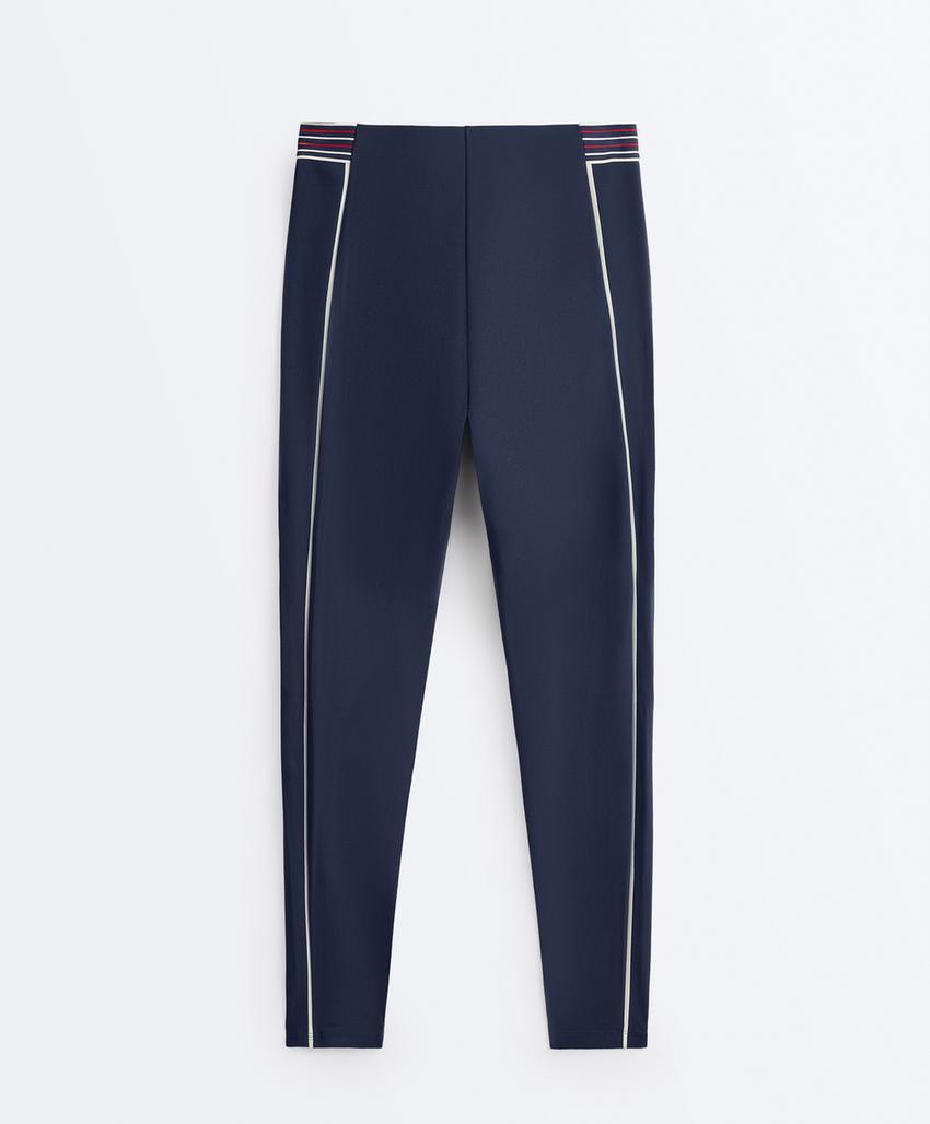 Леггинсы до щиколотки с высокой посадкой и компрессией на ядро 65 см