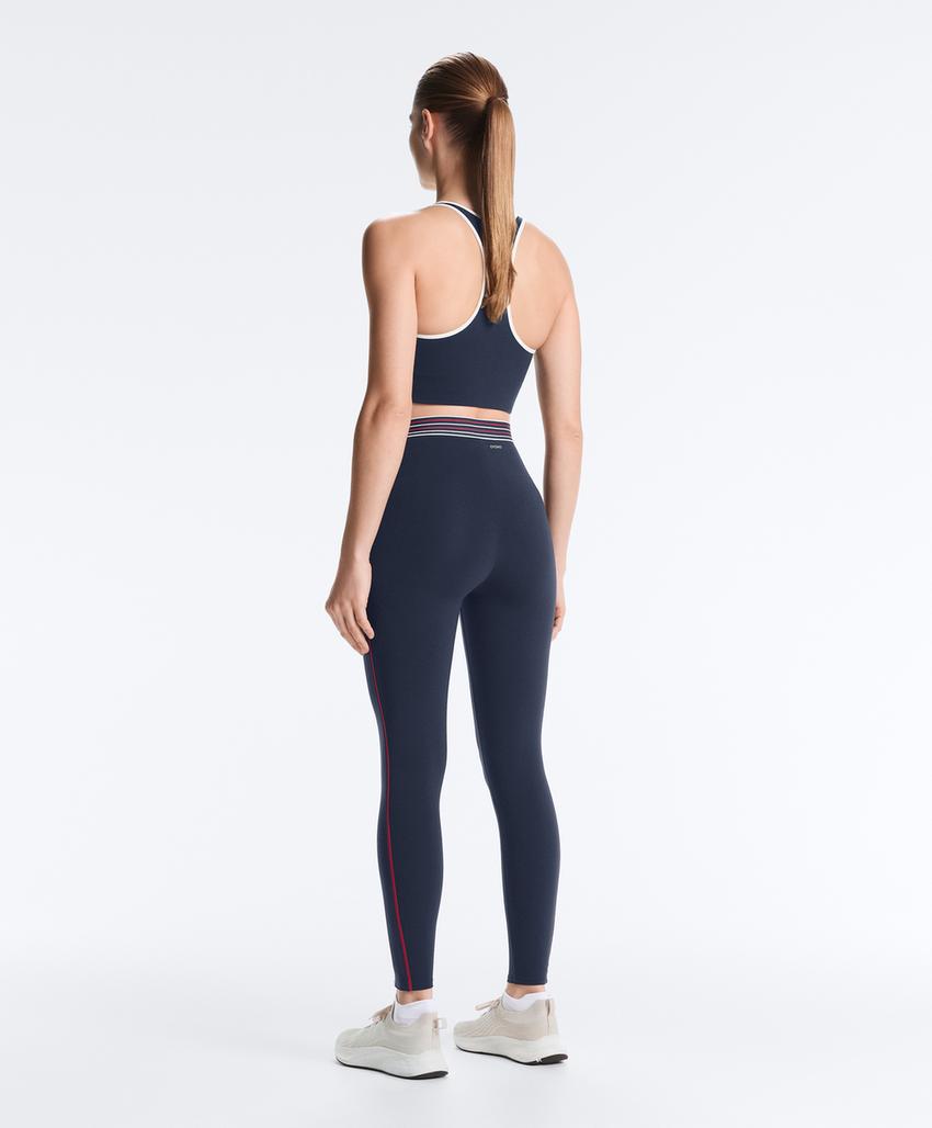 Леггинсы до щиколотки с высокой посадкой и компрессией на ядро 65 см