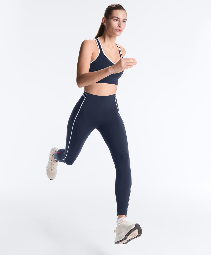 Леггинсы до щиколотки с высокой посадкой и компрессией на ядро 65 см