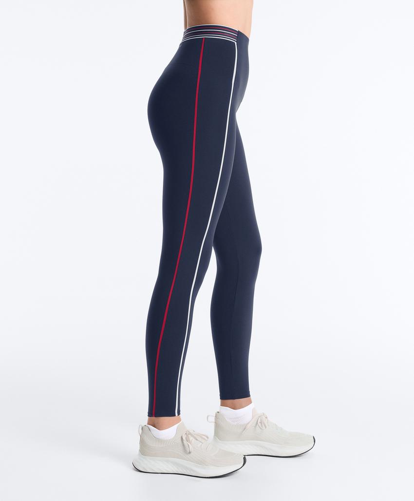 Леггинсы до щиколотки с высокой посадкой и компрессией на ядро 65 см