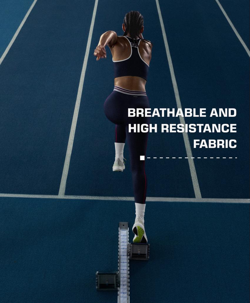 Леггинсы до щиколотки с высокой посадкой и компрессией на ядро 65 см