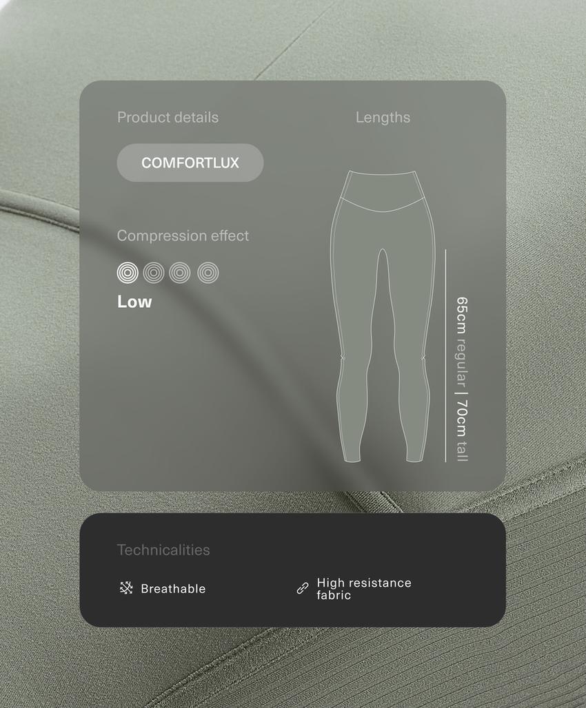 Леггинсы с высокой посадкой до лодыжек из ребристого материала comfortlux