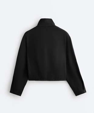 Куртка BOXY с эффектом неопрена- Заказать в России