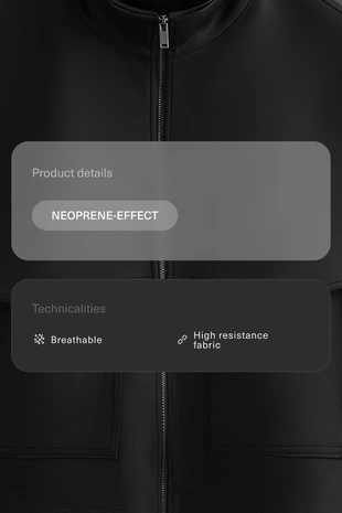 Куртка BOXY с эффектом неопрена- Заказать в России