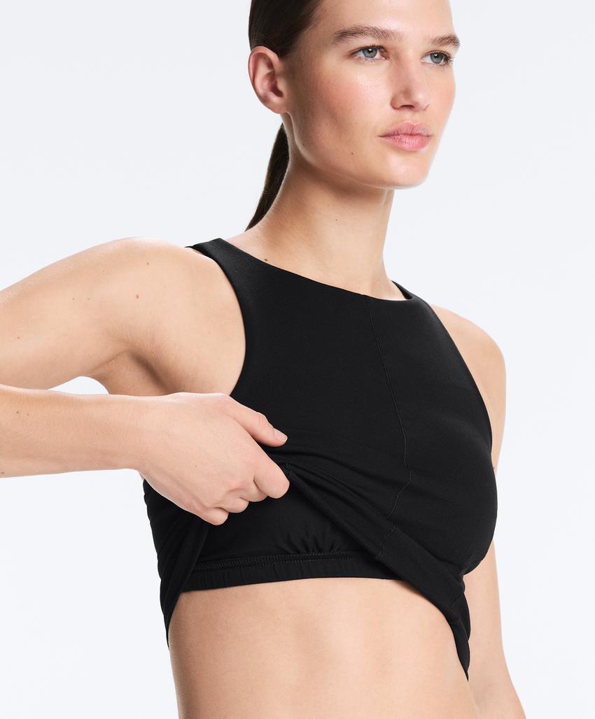 Топ без бретелек evermove с лямками