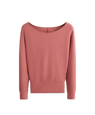 Толстовка с вырезом «лодочка» из мягкого модала- Заказать в России