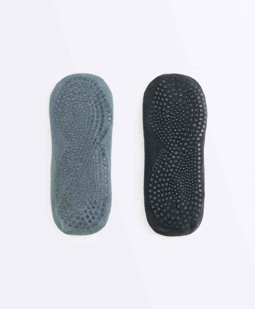 2 пары носков из смесового хлопка с лентами для йоги и пилатеса