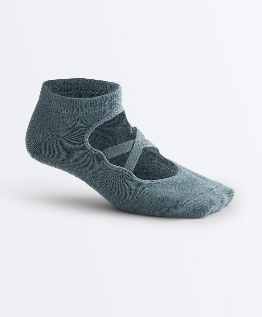 2 пары носков из смесового хлопка с лентами для йоги и пилатеса