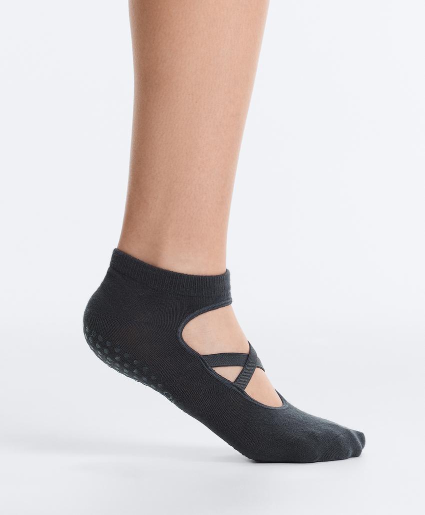 2 пары носков из смесового хлопка с лентами для йоги и пилатеса