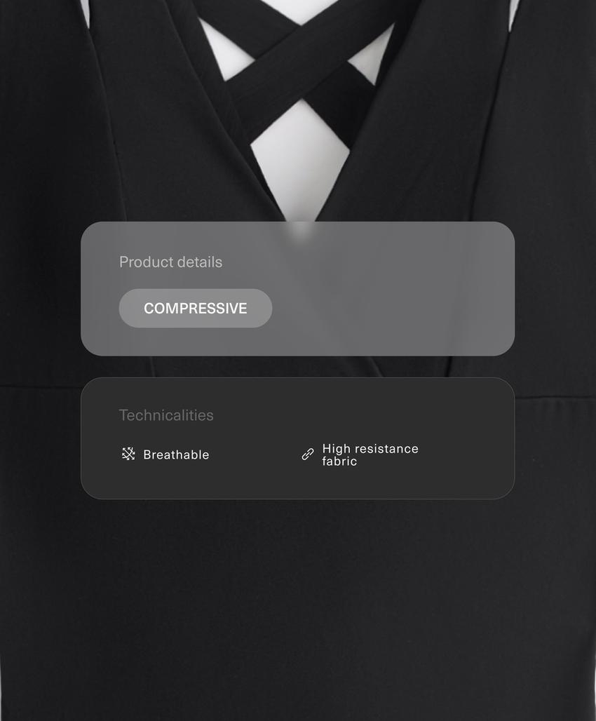 Компрессионный длинный комбинезон с двойным ремешком