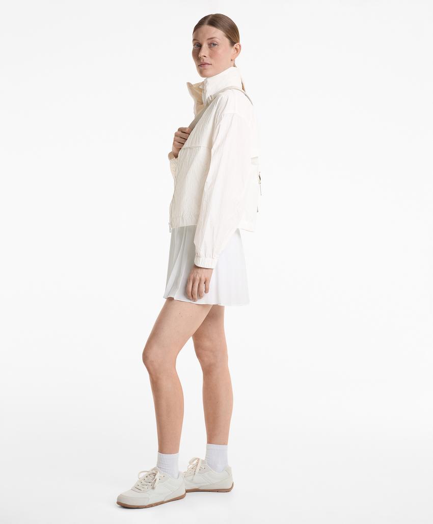 Плиссированное мини-платье