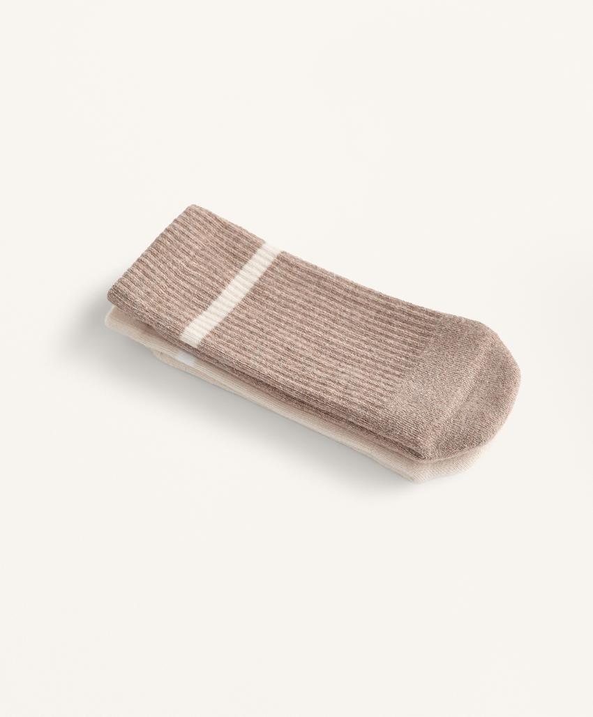 2 пары классических хлопковых носков для йоги и пилатеса