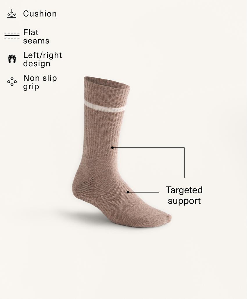 2 пары классических хлопковых носков для йоги и пилатеса