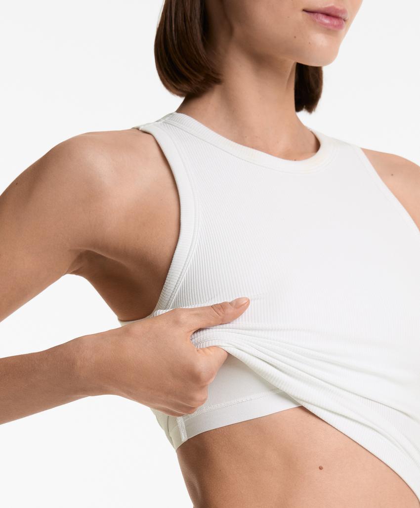 Лонгслив из рубчатого модального микса